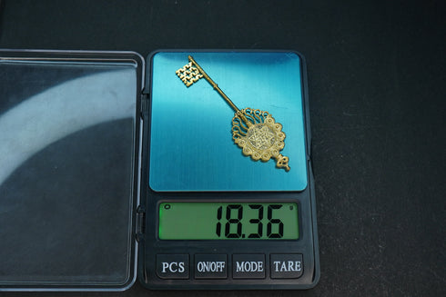 Pure Silver Kuber Key With Gold Finish 18.50G By Mahita Collections